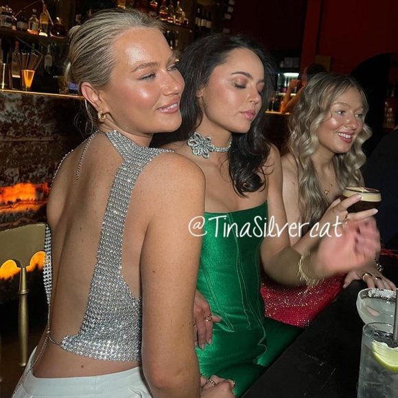 BLOGGER'S FAVE! Zara Open Back Rhinestone Top NWT - Picture 6 of 17